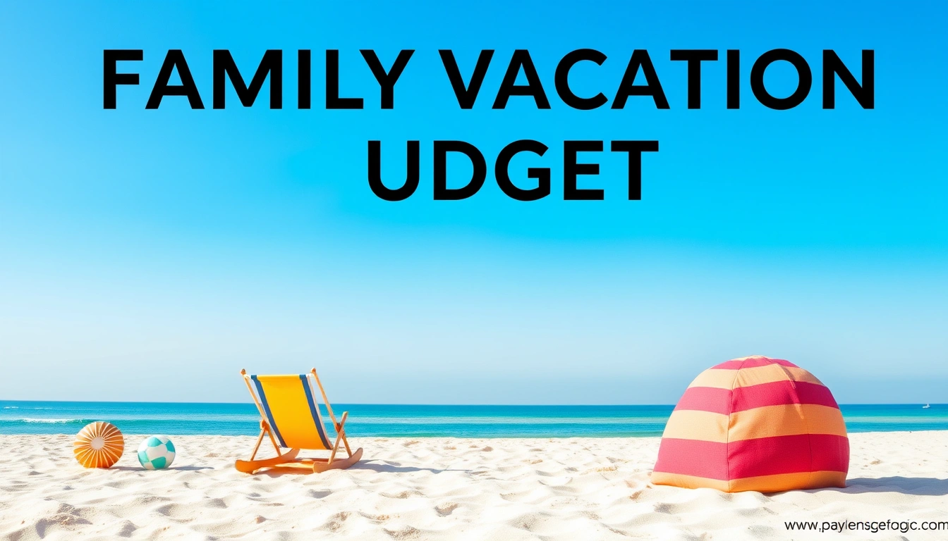 Family Vacation Budget Template and Expense Checklist