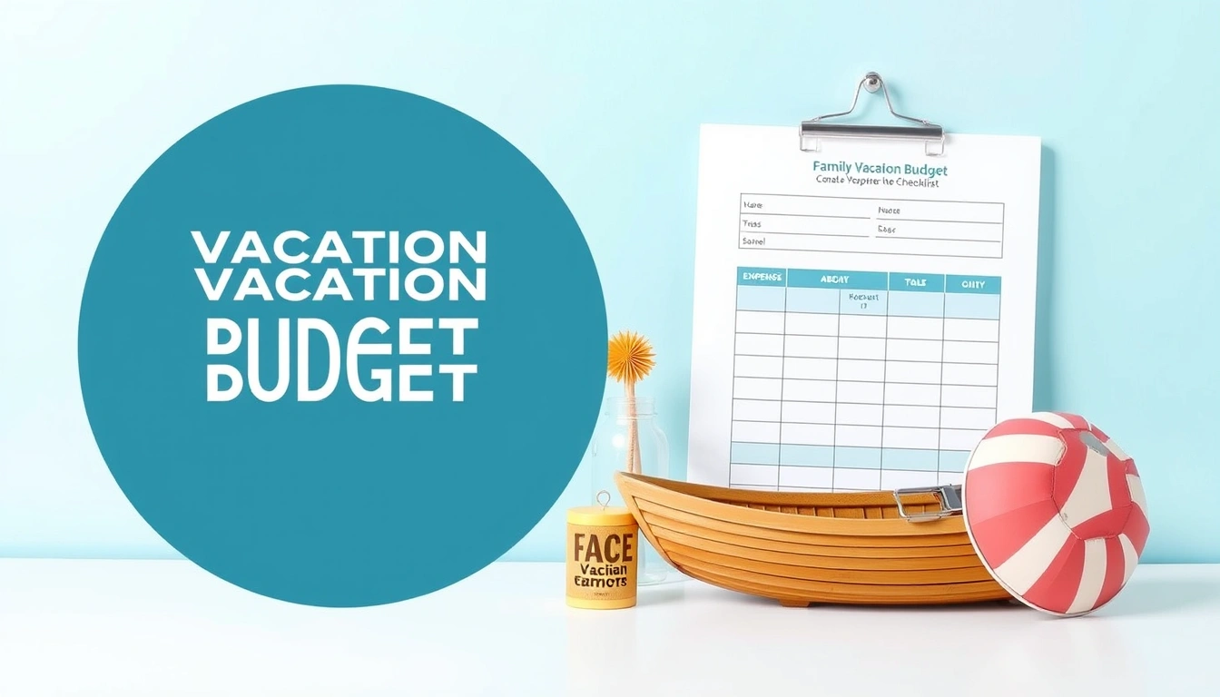 Family Vacation Budget Template and Expense Checklist